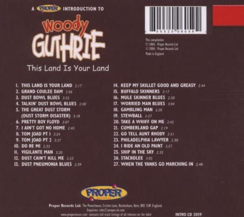 Guthrie, Woody/A Proper Introduction To [CD]