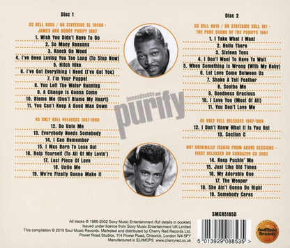 Purify, James & Bobby/I'm Your Puppet: The Complete Bell Recordings 1966 [CD]