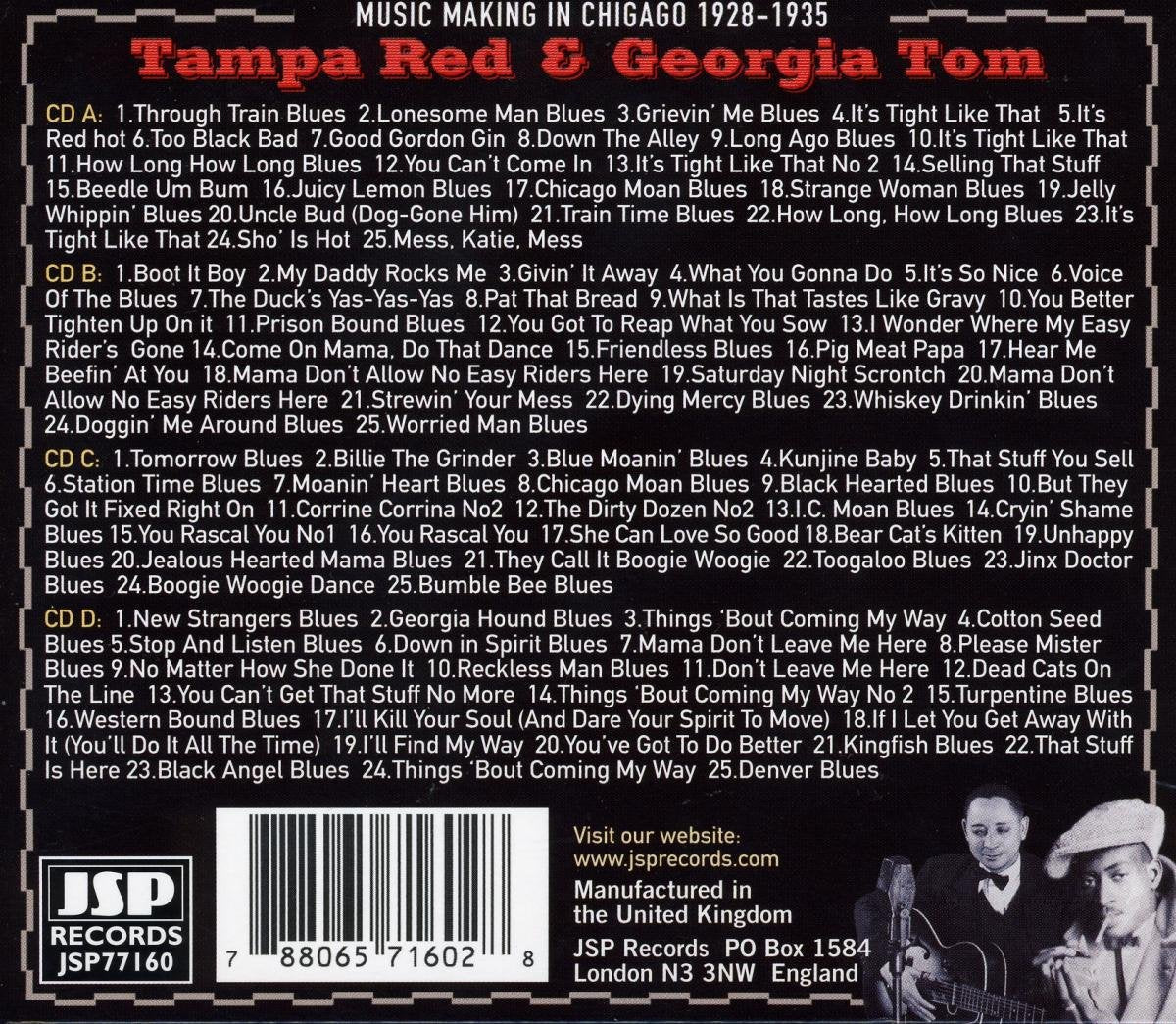 Tampa Red & Georgia Tom/Music Making In Chicago 1928 - 1935 4CD [CD]