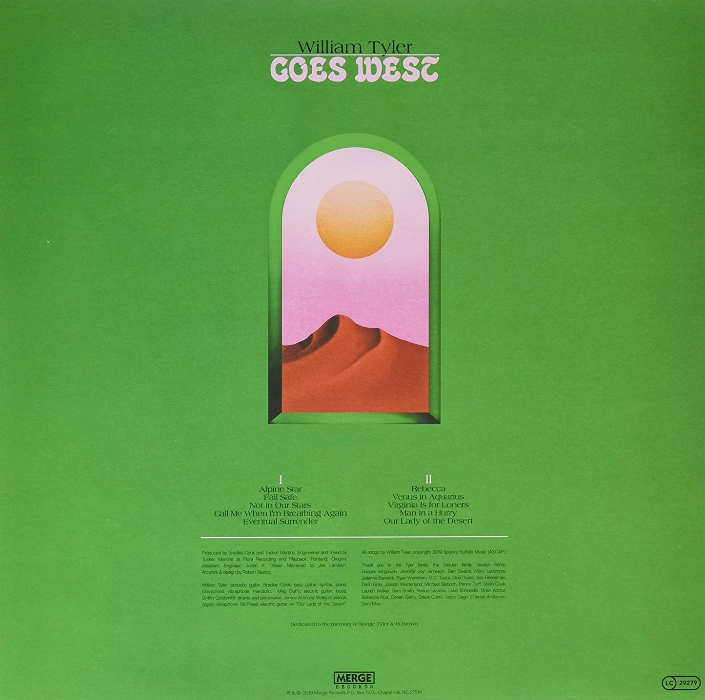 Tyler, William/Goes West - Green Vinyl [LP]