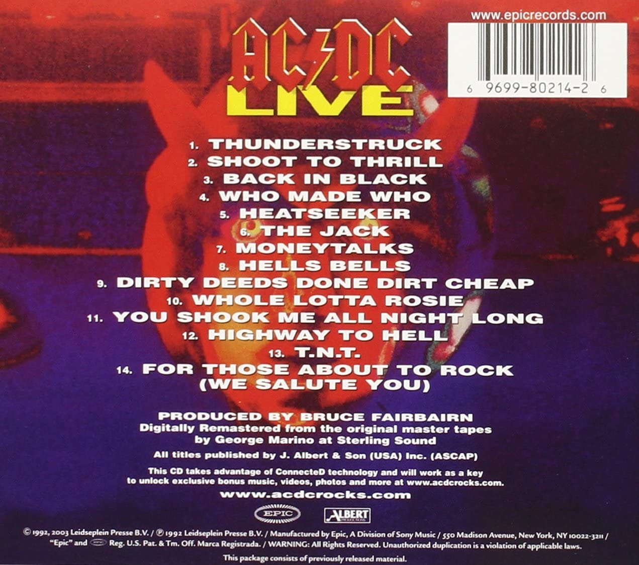 AC/DC/Live [CD]