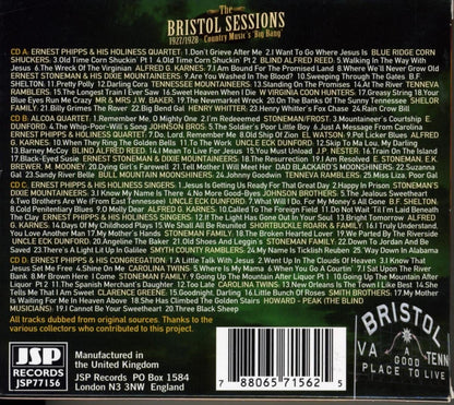 Bristol's Sessions 1927-28/Country Music's Big Bang (4CD Set) [CD]