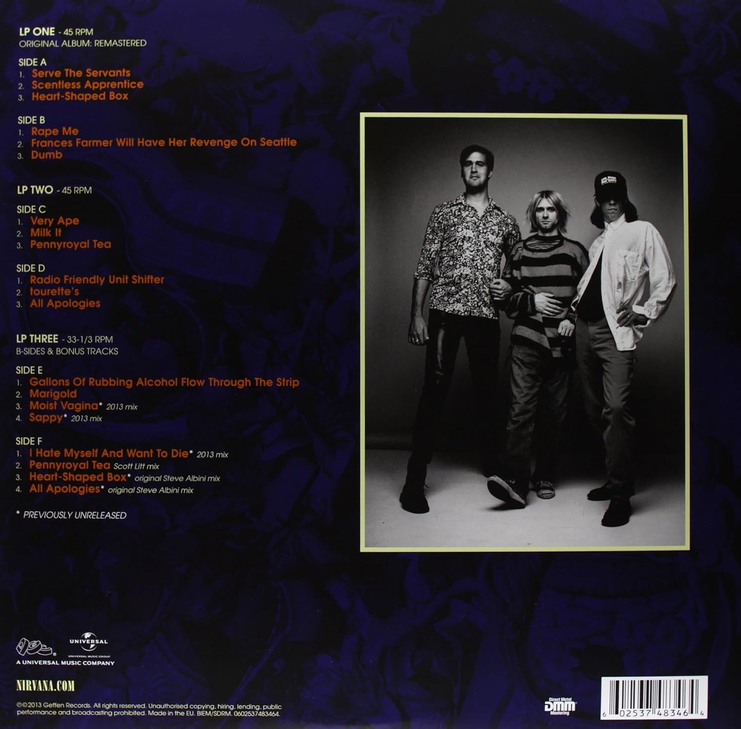 Nirvana/In Utero (20th Anniversary Edition 3LP) [LP]