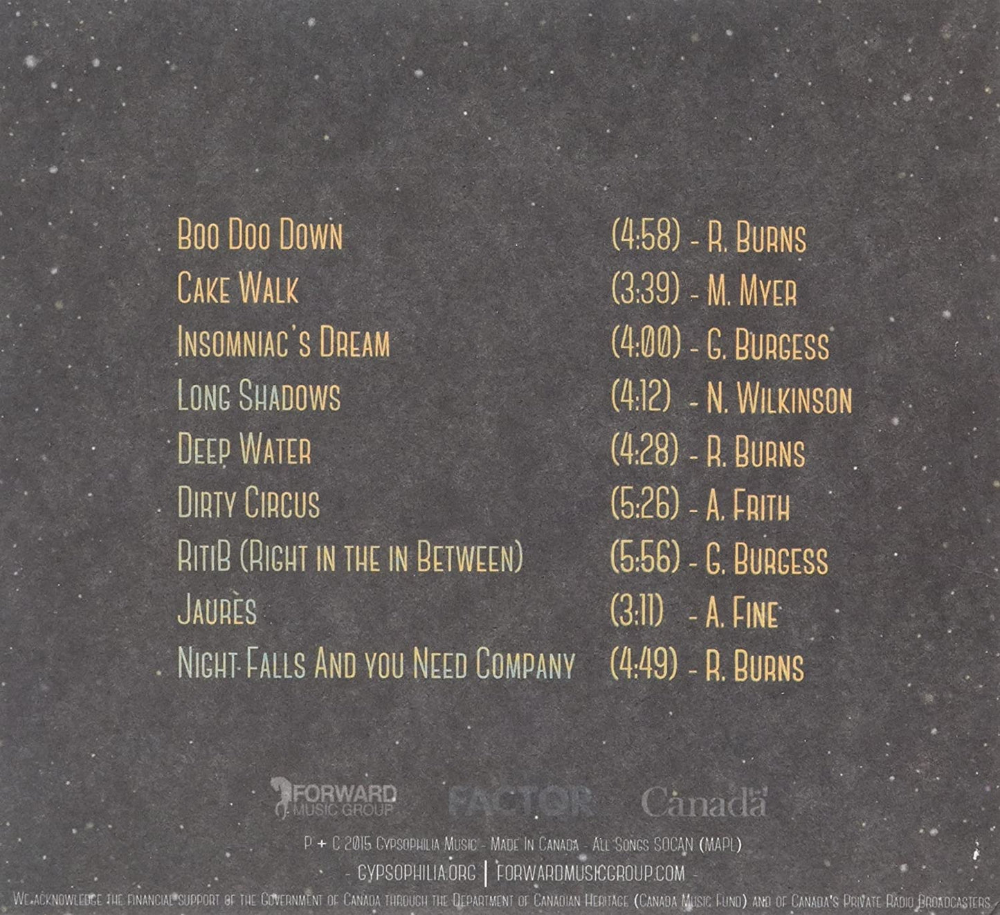 Gypsophilia/Night Swimming [CD]