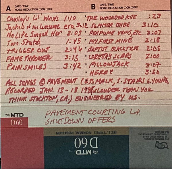 Pavement/Courting Shutdown Offers [Cassette]